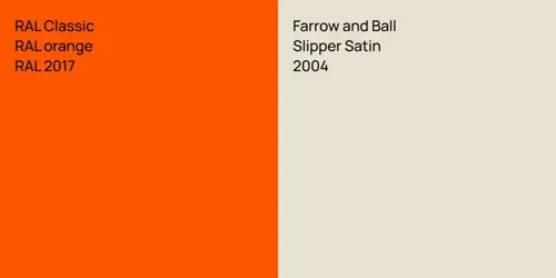 RAL 2017  RAL orange vs 2004 Slipper Satin