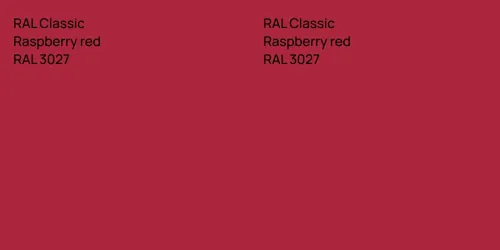 RAL 3027  Raspberry red vs RAL 3027  Raspberry red