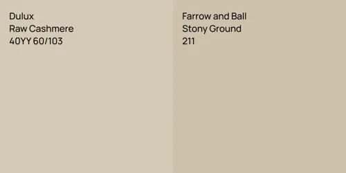 40YY 60/103 Raw Cashmere vs 211 Stony Ground