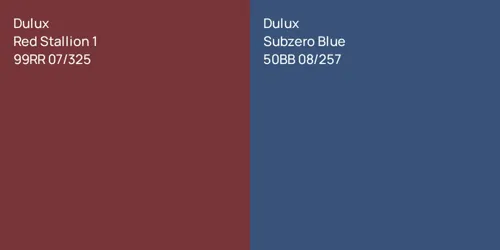 99RR 07/325 Red Stallion 1 vs 50BB 08/257 Subzero Blue
