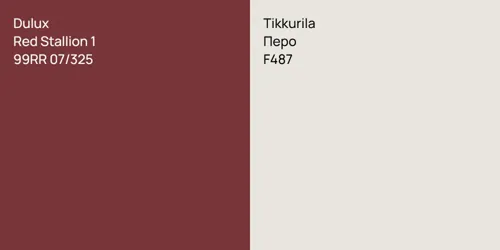 99RR 07/325 Red Stallion 1 vs F487 Перо