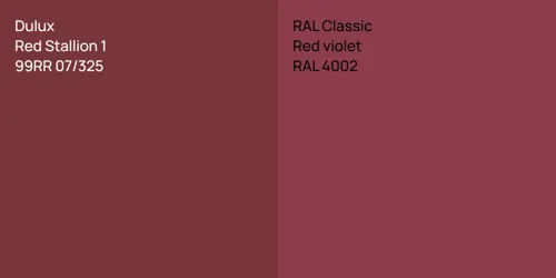 99RR 07/325 Red Stallion 1 vs RAL 4002  Red violet
