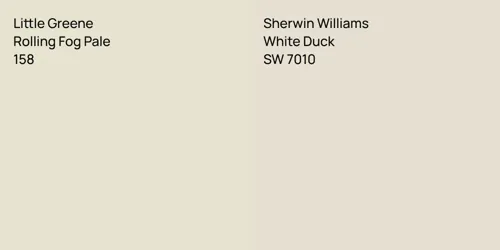 158 Rolling Fog Pale vs SW 7010 White Duck