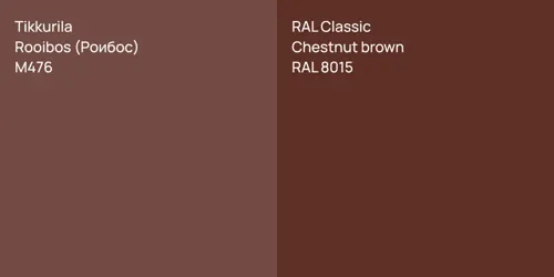 M476 Rooibos (Роибос) vs RAL 8015  Chestnut brown