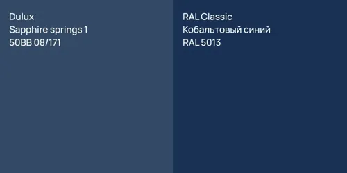 50BB 08/171 Sapphire springs 1 vs RAL 5013 Кобальтовый синий
