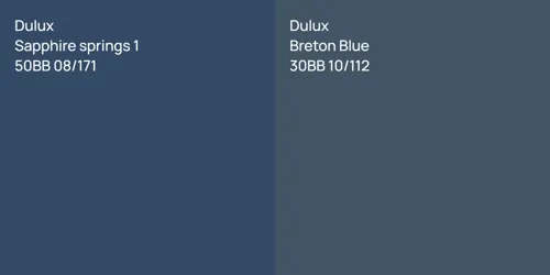 50BB 08/171 Sapphire springs 1 vs 30BB 10/112 Breton Blue