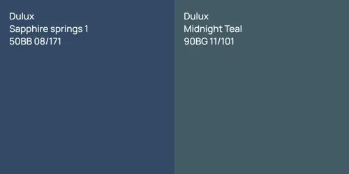 50BB 08/171 Sapphire springs 1 vs 90BG 11/101 Midnight Teal