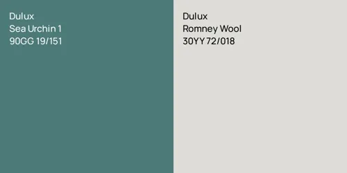 90GG 19/151 Sea Urchin 1 vs 30YY 72/018 Romney Wool