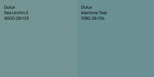 90GG 28/133 Sea Urchin 2 vs 10BG 26/134 Maritime Teal