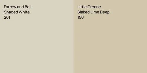 201 Shaded White vs 150 Slaked Lime Deep