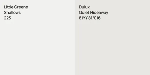 223 Shallows vs 81YY 81/016 Quiet Hideaway