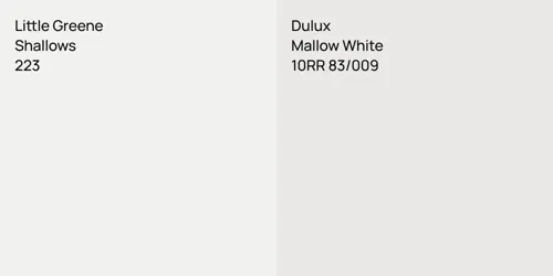 223 Shallows vs 10RR 83/009 Mallow White