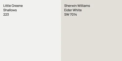 223 Shallows vs SW 7014 Eider White