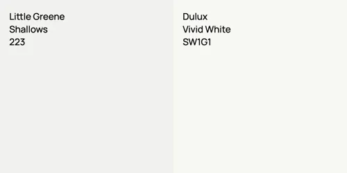 223 Shallows vs SW1G1 Vivid White