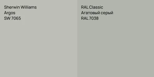 SW 7065 Argos vs RAL 7038 Агатовый серый