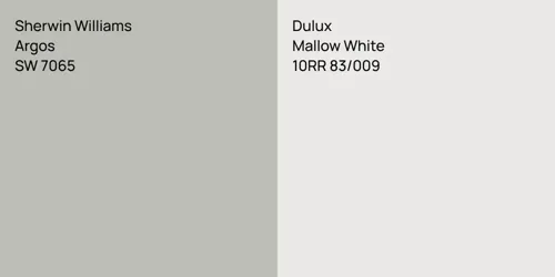 SW 7065 Argos vs 10RR 83/009 Mallow White