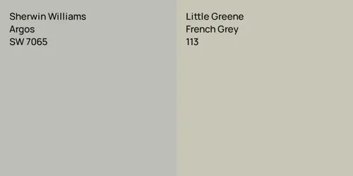 SW 7065 Argos vs 113 French Grey