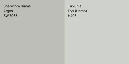 SW 7065 Argos vs H495 Пух (Harso)