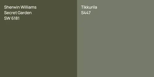 SW 6181 Secret Garden vs S447 null