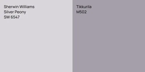 SW 6547 Silver Peony vs M502 