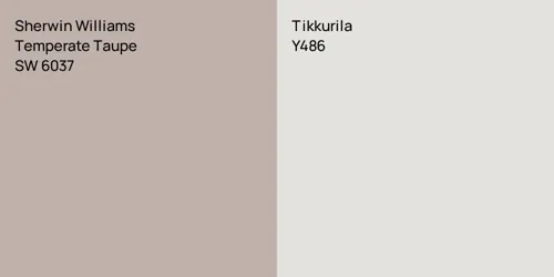 SW 6037 Temperate Taupe vs Y486 null