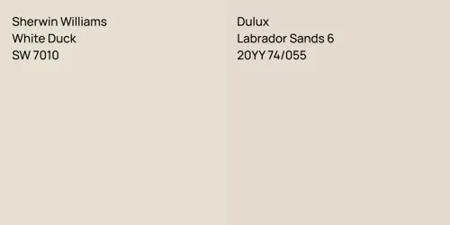 SW 7010 White Duck vs 20YY 74/055 Labrador Sands 6