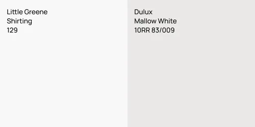 129 Shirting vs 10RR 83/009 Mallow White