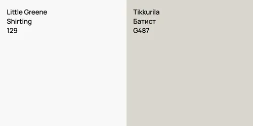 129 Shirting vs G487 Батист