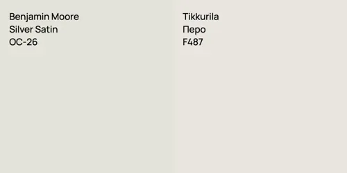 OC-26 Silver Satin vs F487 Перо