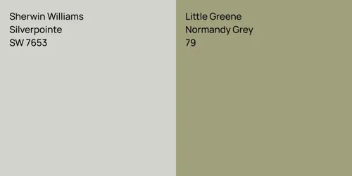 SW 7653 Silverpointe vs 79 Normandy Grey