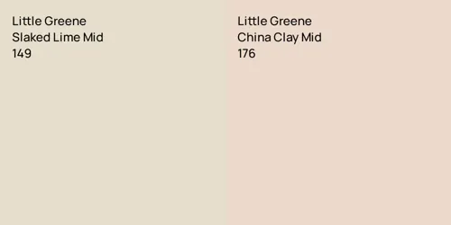 149 Slaked Lime Mid vs 176 China Clay Mid