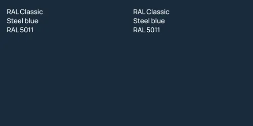 RAL 5011  Steel blue vs RAL 5011  Steel blue