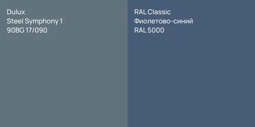 90BG 17/090 Steel Symphony 1 vs RAL 5000 Фиолетово-синий