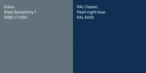 90BG 17/090 Steel Symphony 1 vs RAL 5026  Pearl night blue