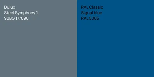 90BG 17/090 Steel Symphony 1 vs RAL 5005  Signal blue