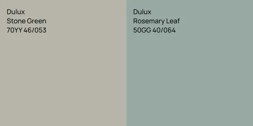 70YY 46/053 Stone Green vs 50GG 40/064 Rosemary Leaf