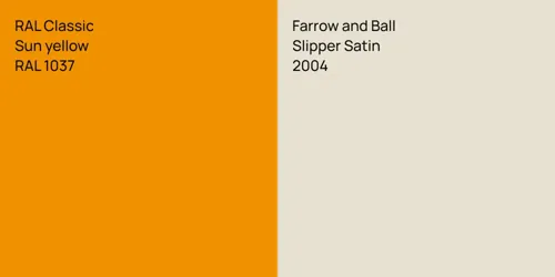 RAL 1037  Sun yellow vs 2004 Slipper Satin
