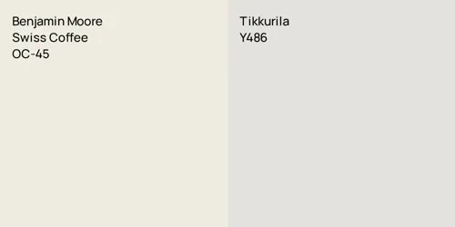 OC-45 Swiss Coffee vs Y486 null