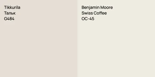 G484 Тальк vs OC-45 Swiss Coffee