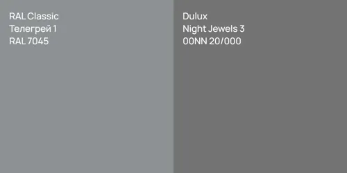 RAL 7045 Телегрей 1 vs 00NN 20/000 Night Jewels 3