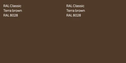 RAL 8028  Terra brown vs RAL 8028  Terra brown