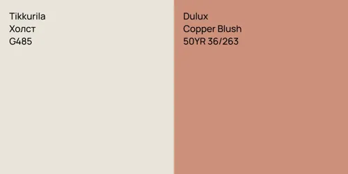 G485 Холст vs 50YR 36/263 Copper Blush