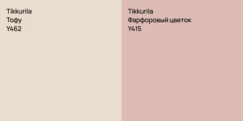 Y462 Тофу vs Y415 Фарфоровый цветок