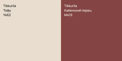 Y462 Тофу vs M419 Кайенский перец