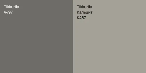 V497  vs K487 Кальцит