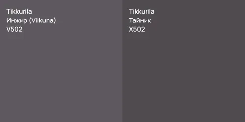 V502 Инжир (Viikuna) vs X502 Тайник