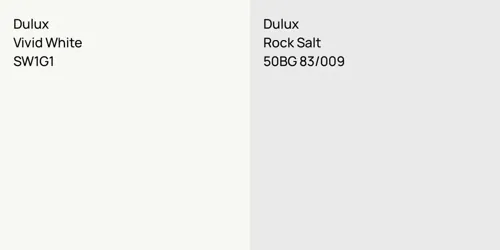 SW1G1 Vivid White vs 50BG 83/009 Rock Salt