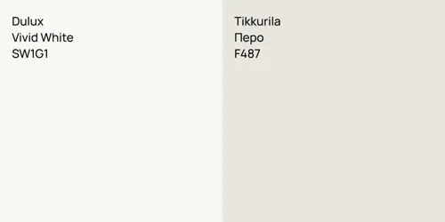 SW1G1 Vivid White vs F487 Перо