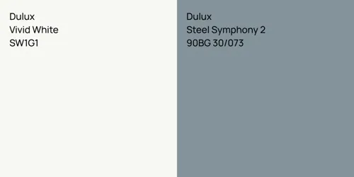 SW1G1 Vivid White vs 90BG 30/073 Steel Symphony 2