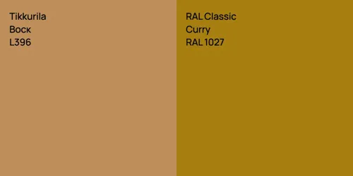 L396 Воск vs RAL 1027  Curry